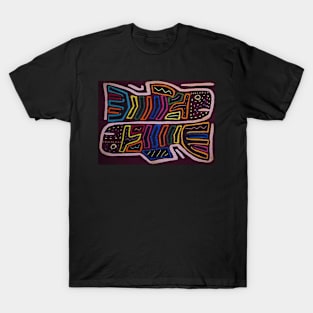 Aztec Geometric Fish T-Shirt